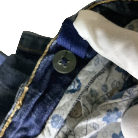 The Childrens Place 1989 Girls 6X Adjustable Waist Patched Capri Denim Jeans Blu - Picture 6 of 14